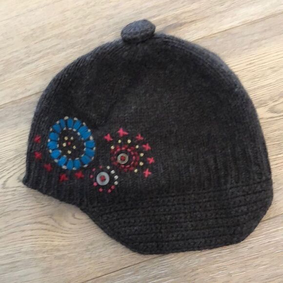 Oilily Other - Oilily Brown Knit Hat with Brim Girls OS